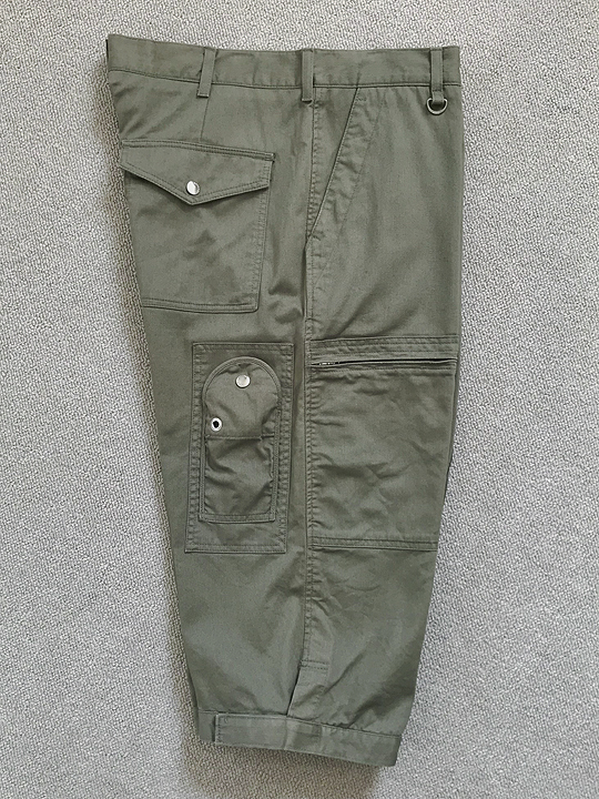 《3万/極美品》SOPHNET. PARACHUTE CROPPED PANTS ソフネット パラシュート フライト クロップド パンツ シュミット パンツ オリーブ riri拍卖