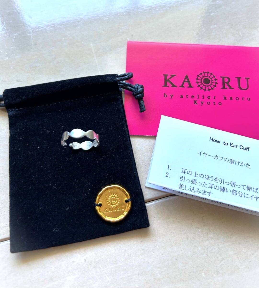 貴重★KAORU イヤカフ ビオラ イヤーカフ シルバーアクセサリー アリトエカオル★ケース・ギャランティあり拍卖