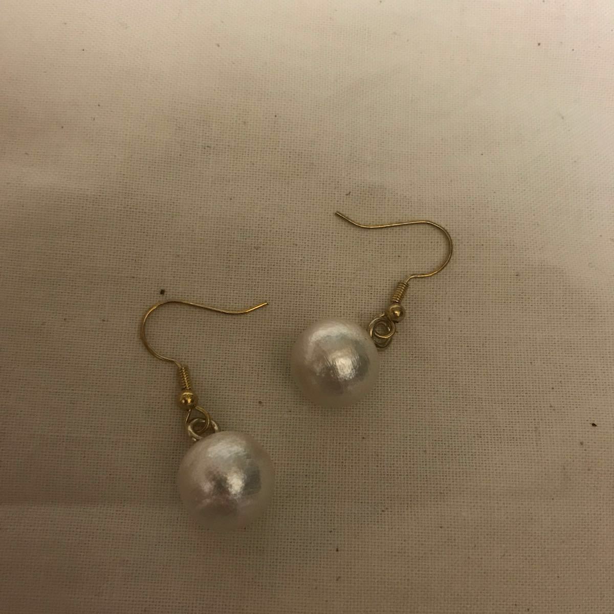 ハンドメイド コットンパールピアス拍卖