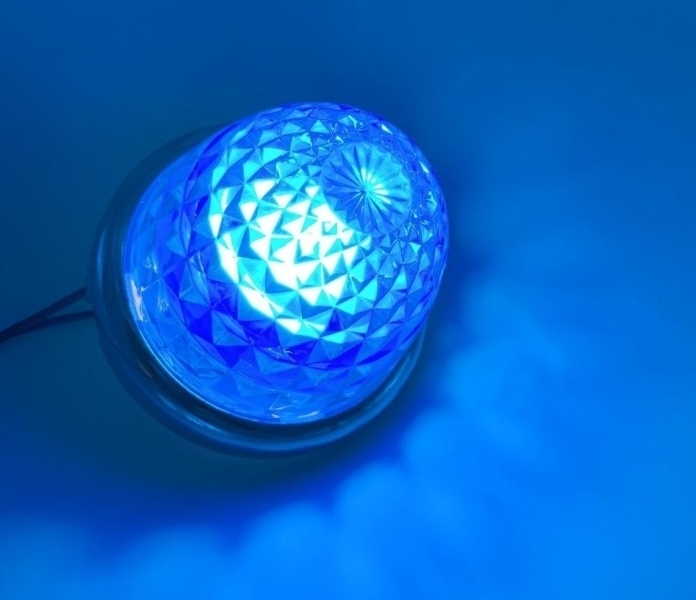 20個 角マーカー用 BA9S 12V 24V レンズ LED 電球 ブルー 青 デコトラ拍卖