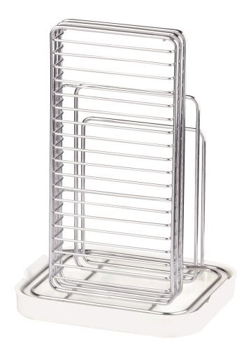 パール金属 シンプルストレージ 包丁・まな板 スタンド ホワイト HB-312拍卖