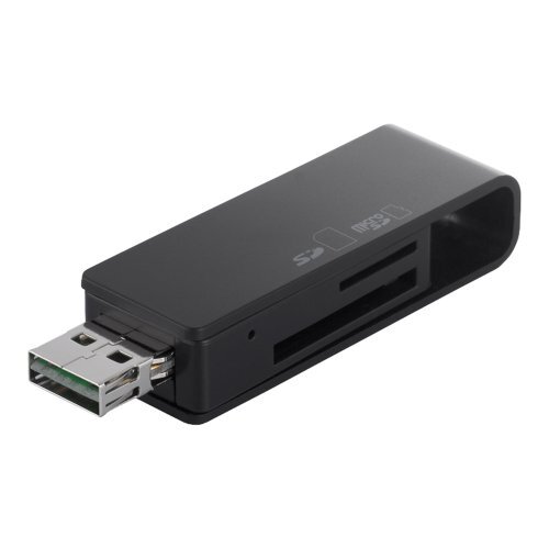 BUFFALO 高速カードリーダー/ライター どっちもUSBコネクター搭載モデル ブラック 【PlayStation4PS4 動作確認済】BSC拍卖