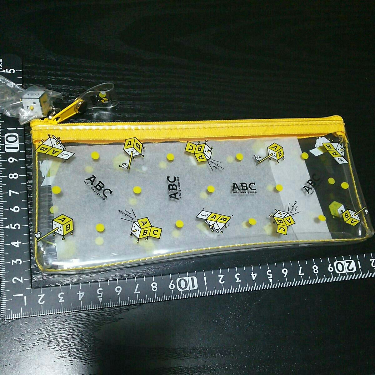 非売品☆ビニール製☆ABC☆ポーチ☆イエロー☆①☆残1拍卖