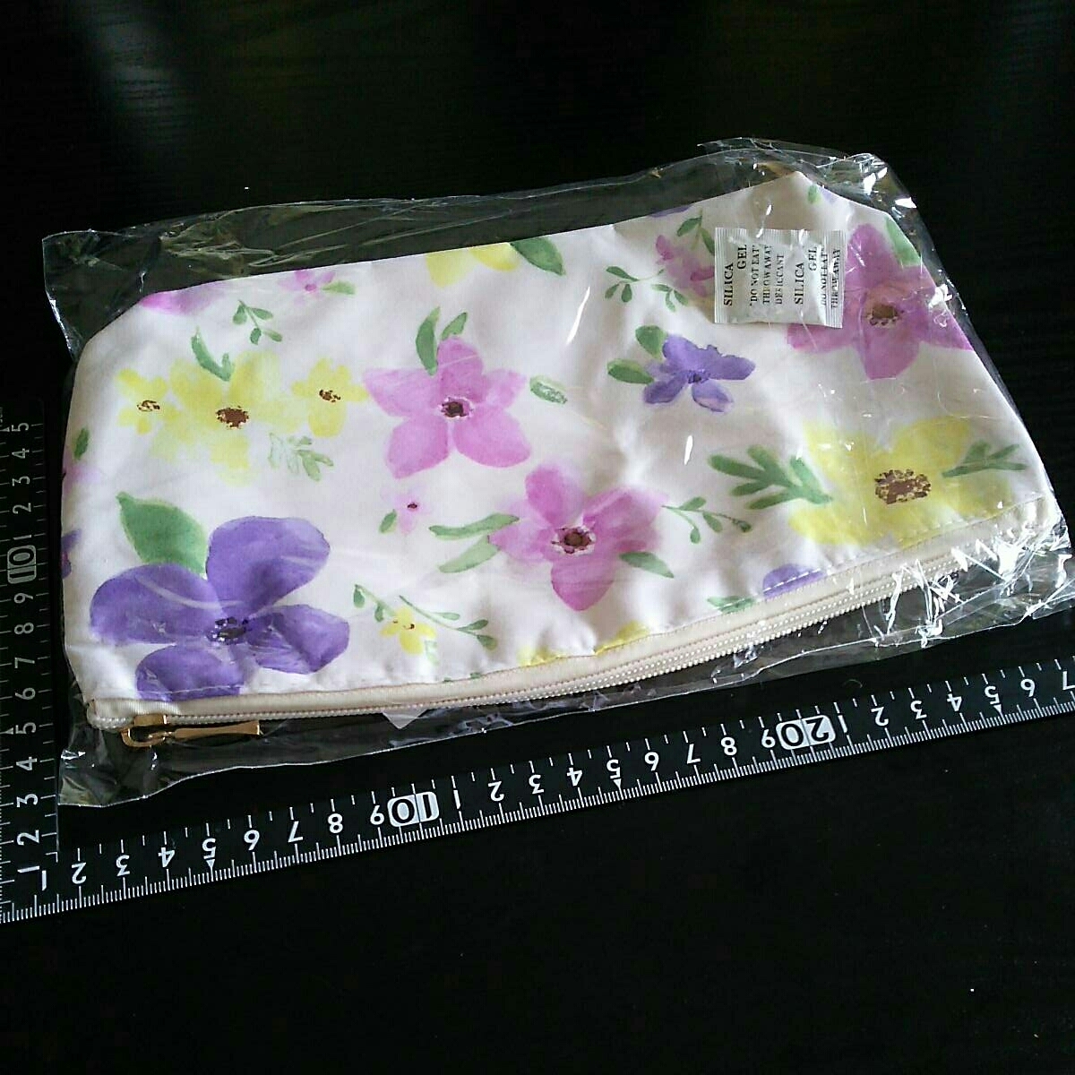 超素敵☆水彩画お花ガーデン☆プルーンラージポーチ☆①☆残1拍卖