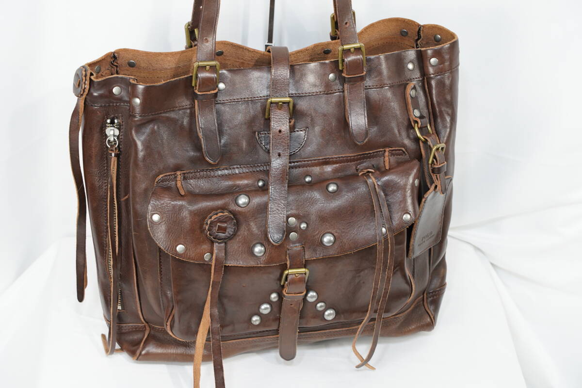 美品 即決★ RALPH LAUREN ラルフローレン ★ 本革 鞄 レザー バッグ拍卖