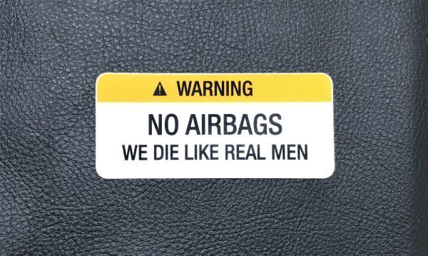 ポルシェ 警告 ステッカー WARNING NO AIRBAGS porsche 911 カレラ 996 997 991 992 718 ボクスター ケイマン 356 930 964 993 (ponoe8拍卖