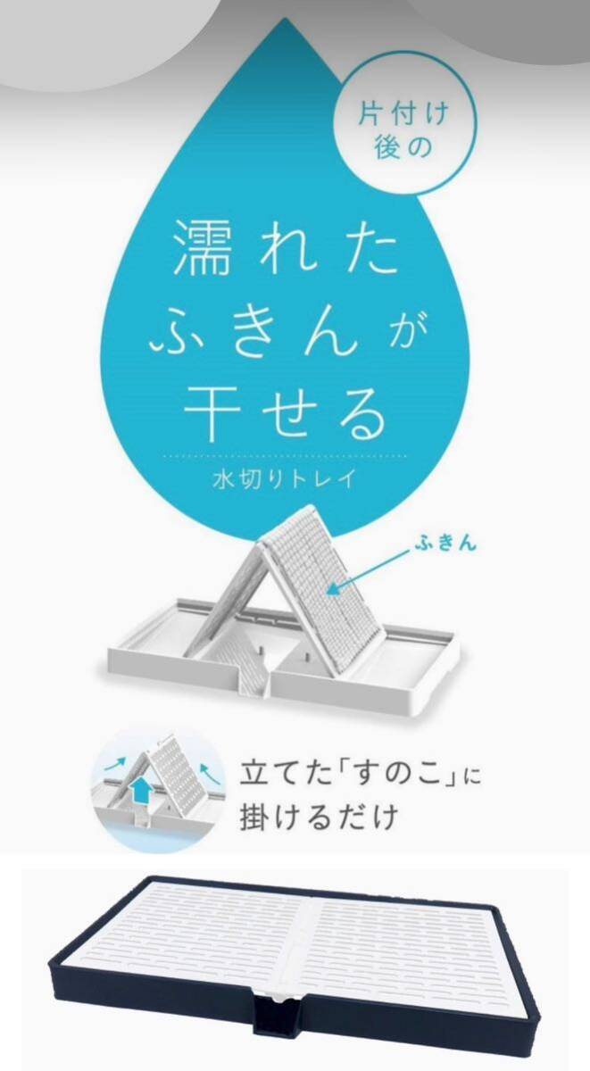 東和産業 水切りラック ネイビー 42.8×23.7×3.5cm LD ふきんが干せる 10090 ネイビー 新品拍卖