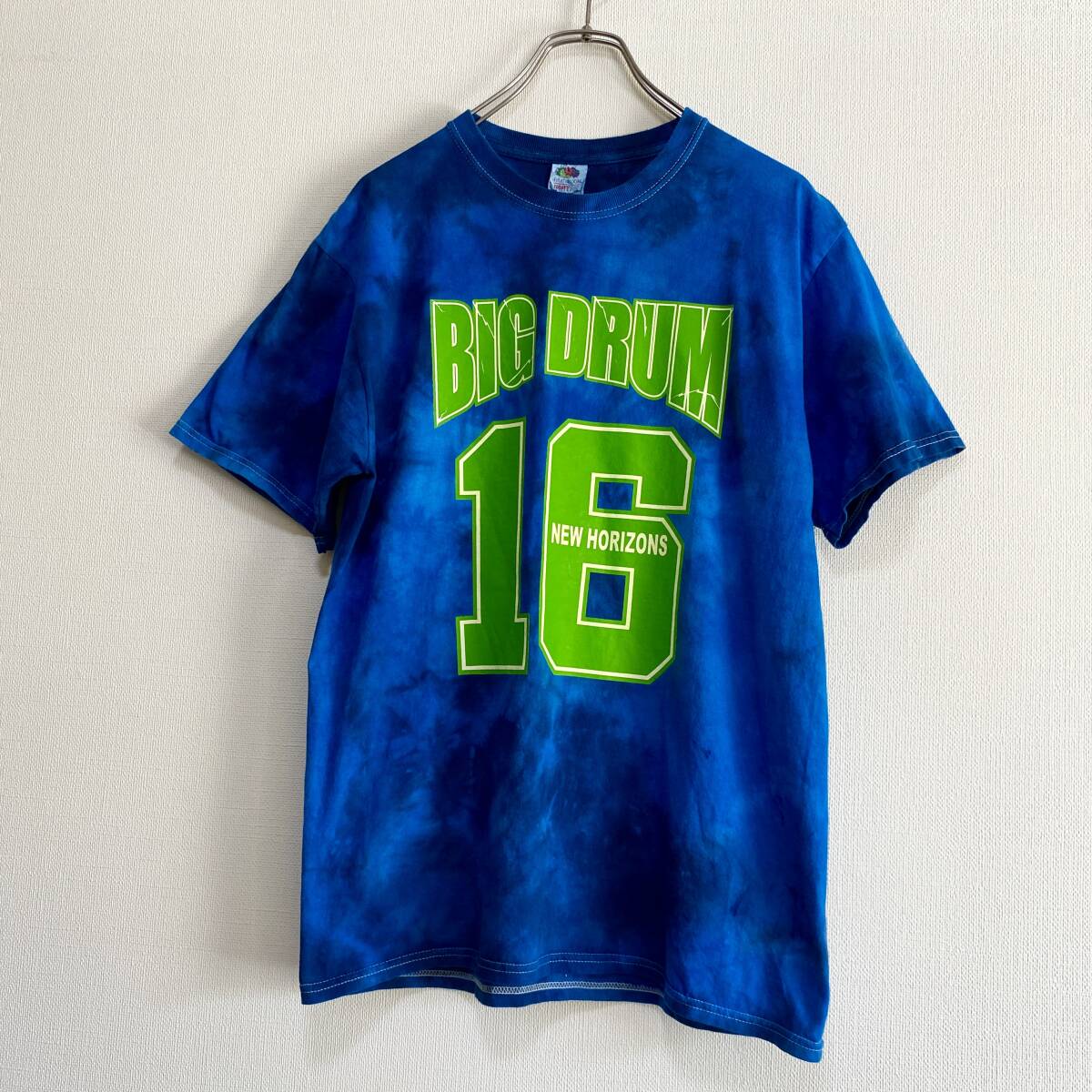 アメリカ古着 半袖 Tシャツ タイダイ ピースマーク BIG DRUM 00s ヴィンテージ Mサイズ コットン 【I282】拍卖
