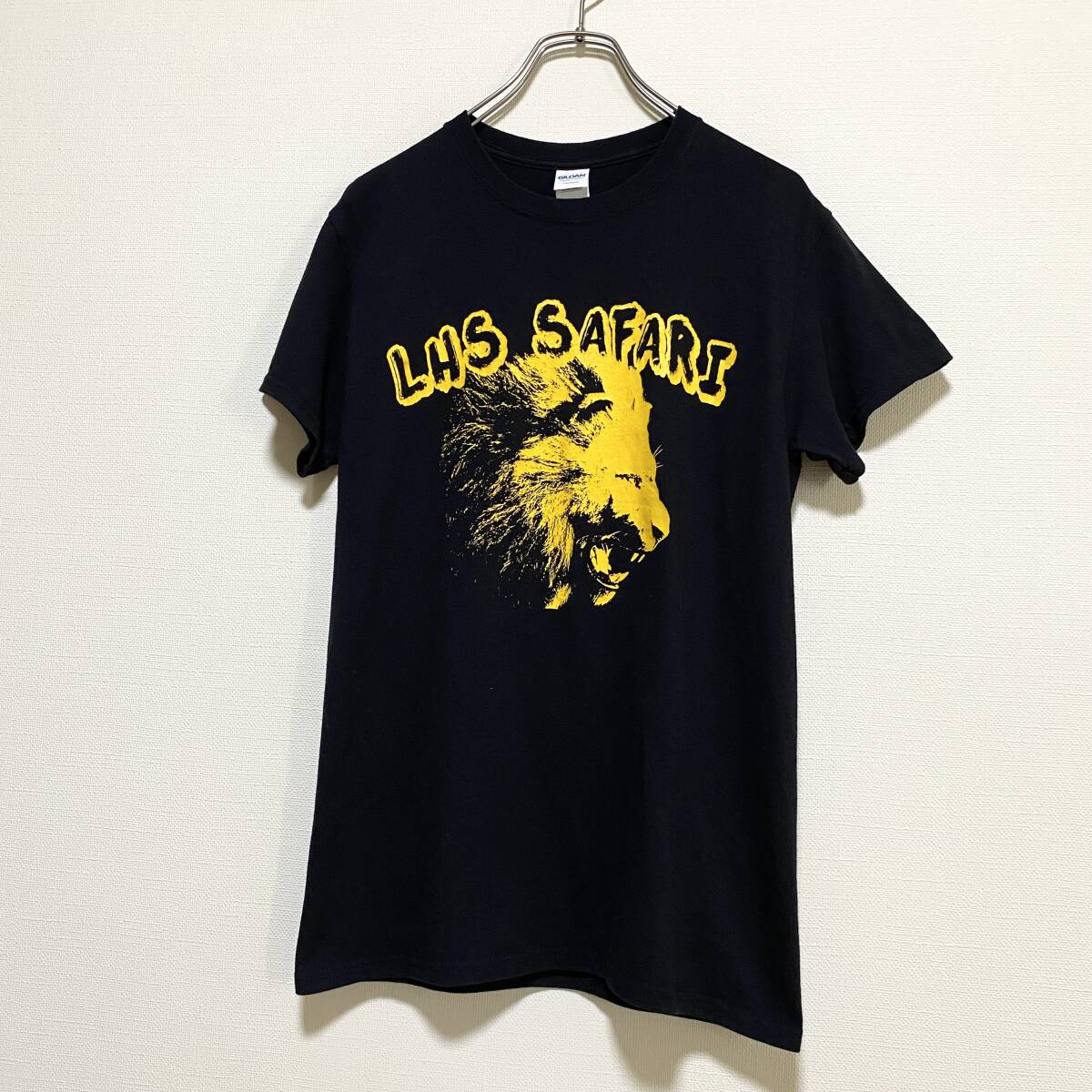 アメリカ古着 LHS SAFARI ライオン アニマル 半袖 Tシャツ Sサイズ コットン クルーネック GILDAN 【I296】拍卖
