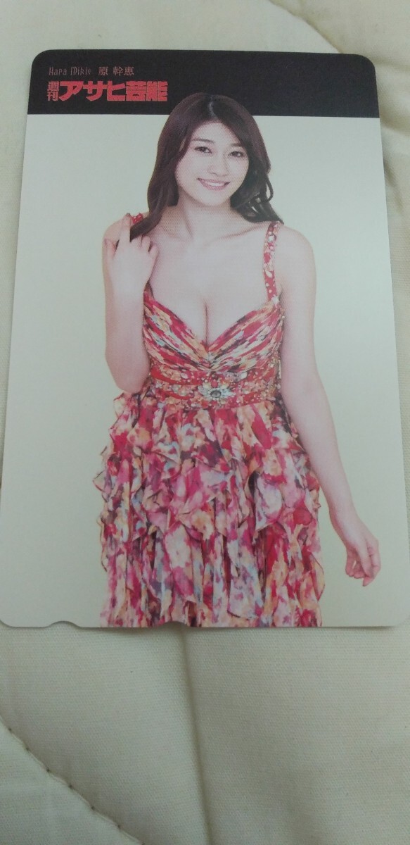 原幹恵 ⑬テレホンカード アサヒ芸能拍卖