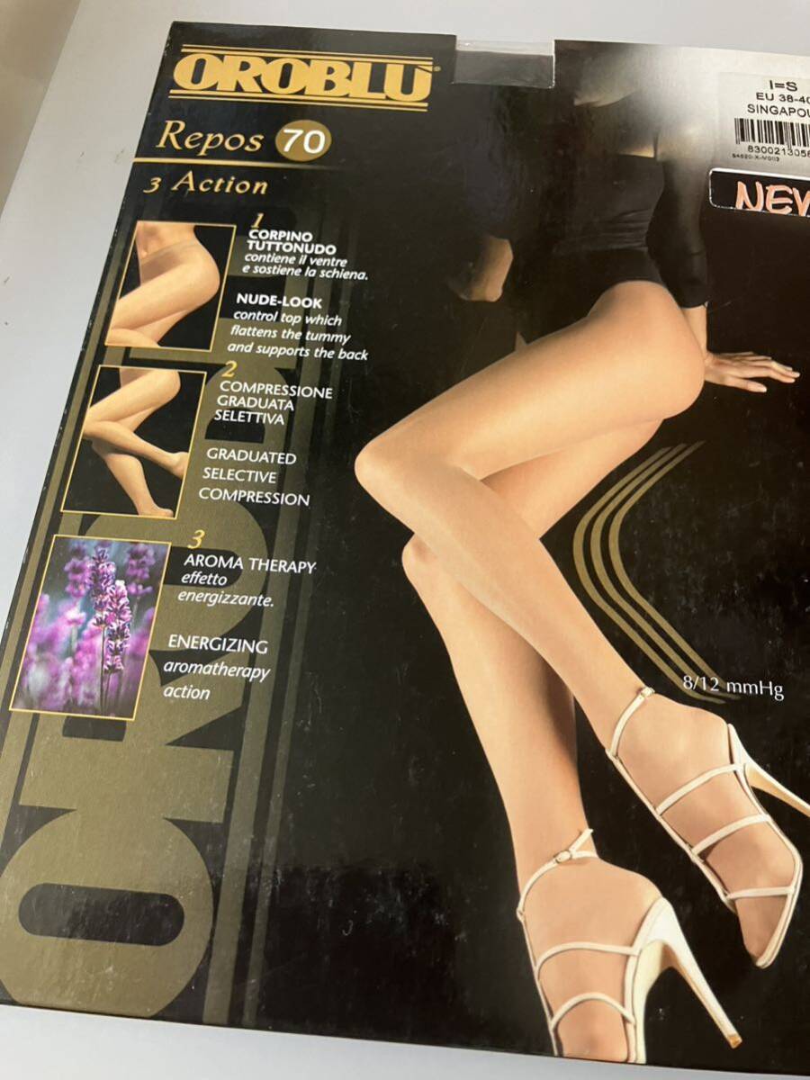 【送料無料】 OROBLU repos 70 3action S eu38-40 singapour 70デニール タイツ オロブル イタリア製 tights 段階着圧 ラベンダー サポート拍卖