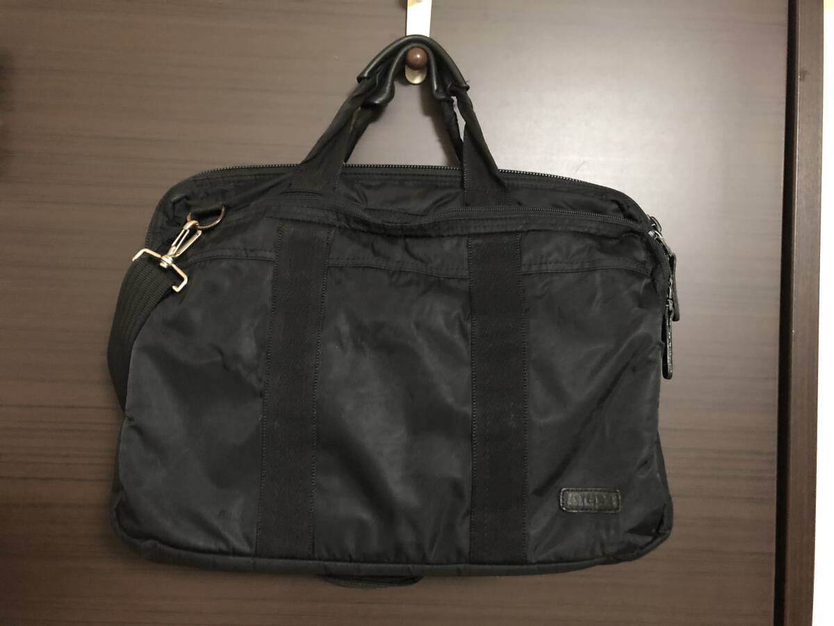 AIGLE エーグル ビジネスバッグ ショルダーバッグ ブリーフバッグ 黒(USED・難あり)拍卖