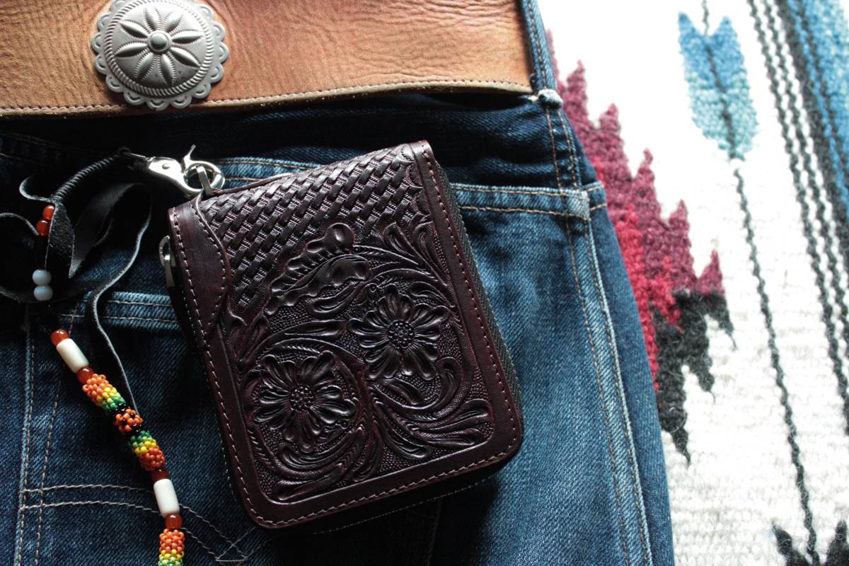 *Leather carving Wallet B拍卖