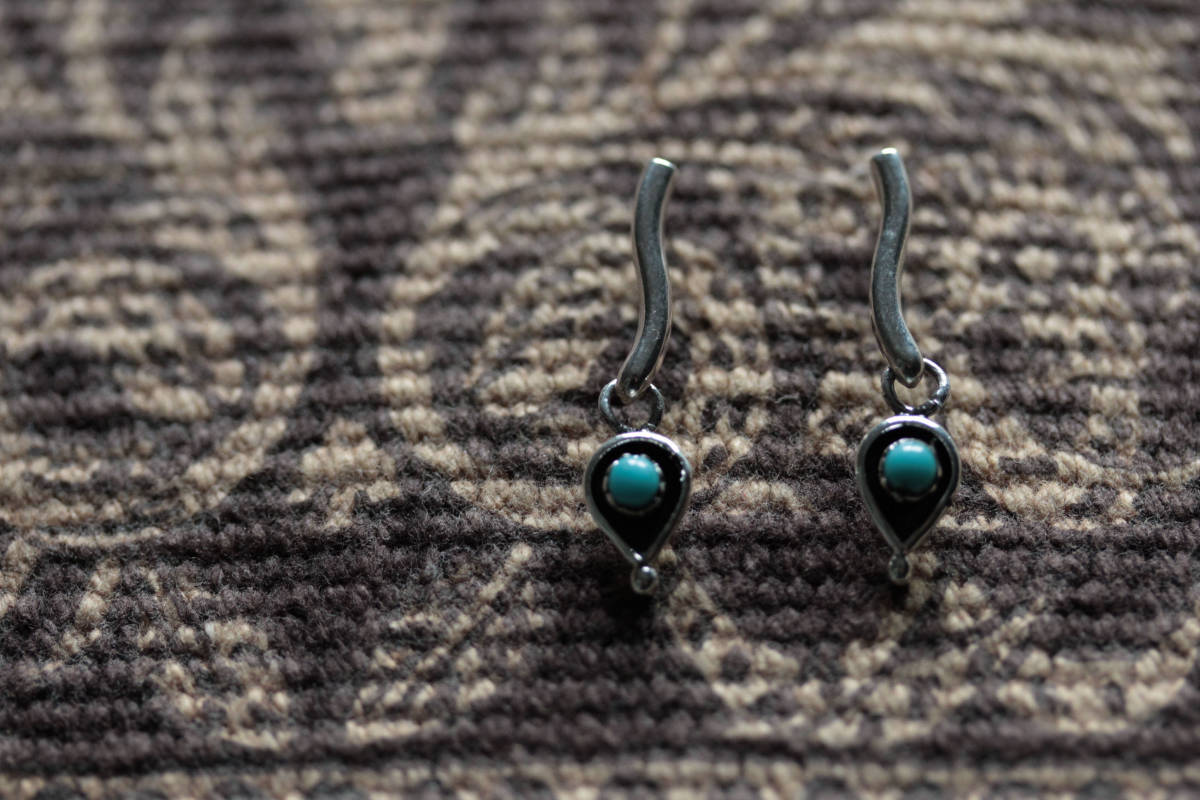 *Navajo silver925 ピアス拍卖