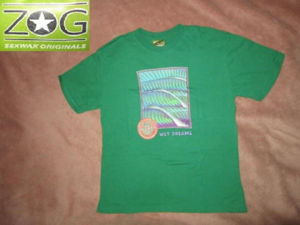 新品! SEX WAX セックスワックス ウエーブ サーフ 半袖Tシャツ 緑 L SURF サーフィン サーファー SURF拍卖