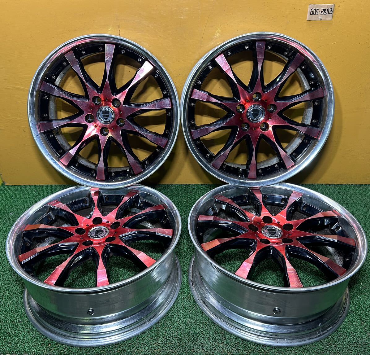 *19インチ WORK SCHWERT 【19×8.0J +45 PCD:114.3×5H ハブ径:73mm】*4本セット拍卖