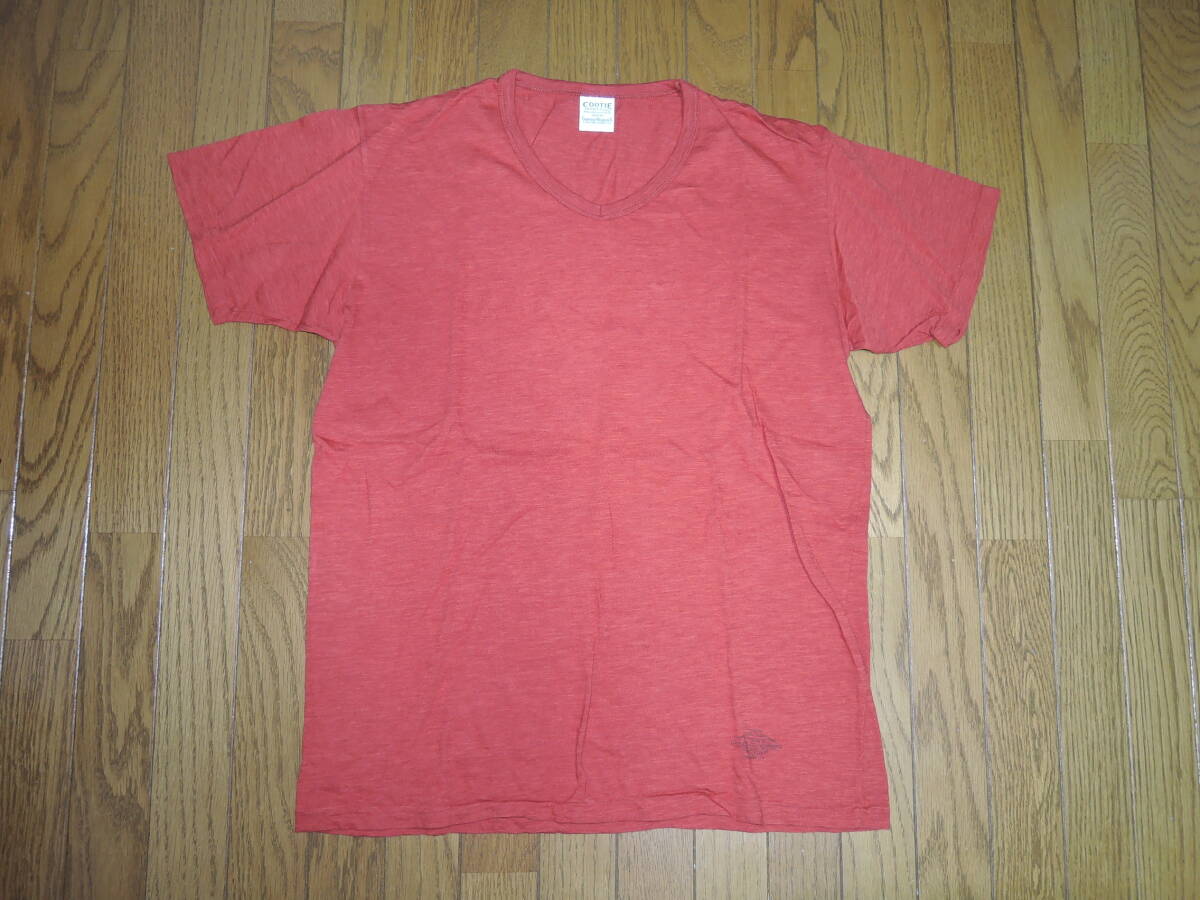 COOTIE クーティー カットソー M 赤 無地 Tシャツ /拍卖