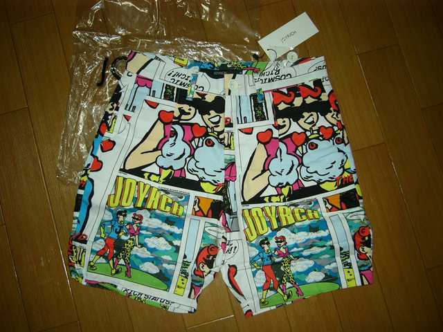 新品 ジョイリッチ JOYRICH アメコミ柄 ショーツ S ハーフパンツ拍卖
