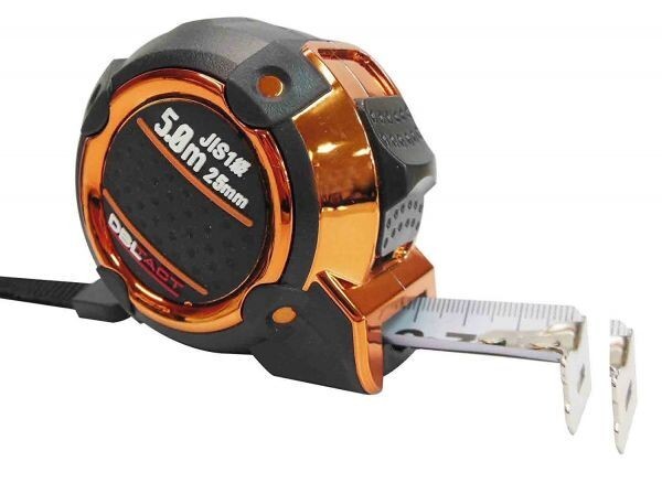 DELTACT JIS 極厚コンベックス DJC-255O オレンジ ※823616 長さ5.0m テープ幅25mm拍卖