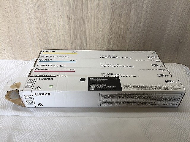 ◆送料無料 Canon NPG-71 BK/C/M/Y トナー4色セット【D0416R2-1F-7】拍卖