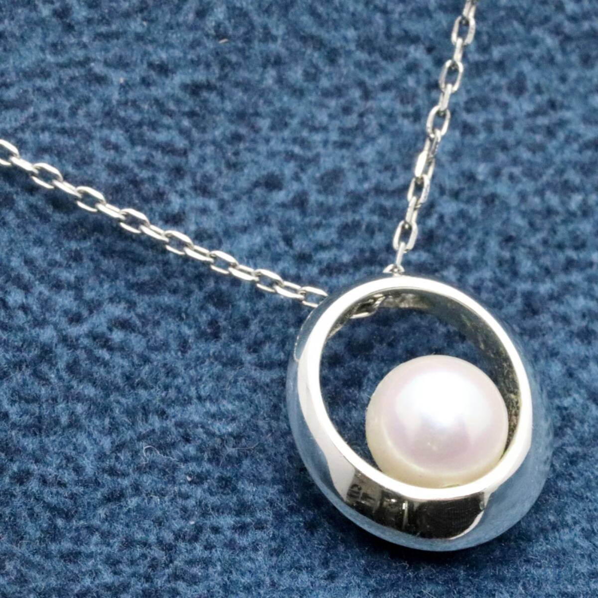 ヴァンドーム青山 ネックレス Pt950×Pt850 パール 真珠 ラウンド ベビーパール プラチナ VENDOME AOYAMA /24-76S拍卖