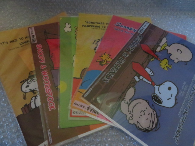 キリン FIRE スヌーピー マジック クリアファイル 6種類 拍卖