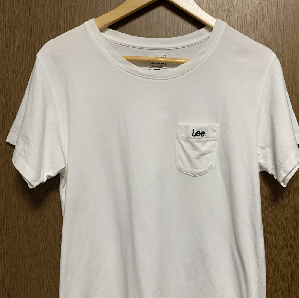 M Lee UNION MADE|リー 半袖Tシャツ ホワイト ポケット付拍卖