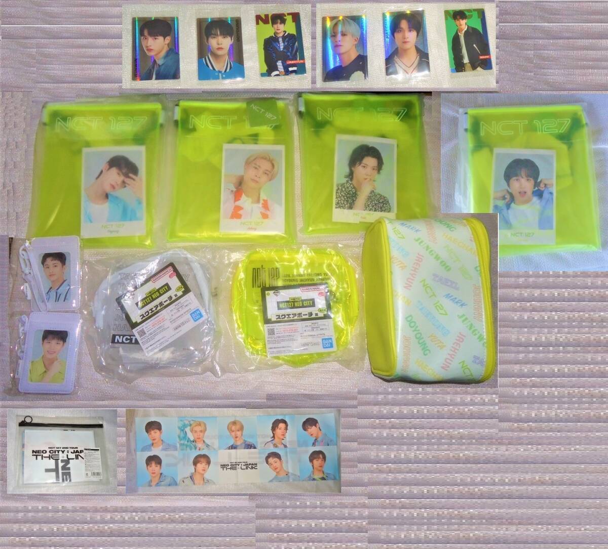 K-POP NCT127 セット ウエハースカード サコッシュ パスケース スクエアポーチ バニティ―ポーチ スローガンタオル拍卖