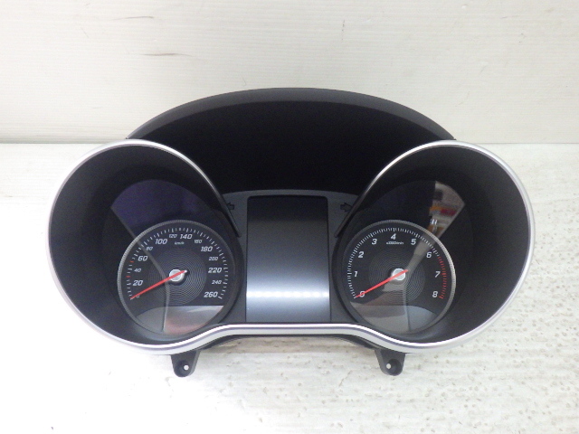 【Y0128】 205040C ベンツCクラス W205 C180アバンギャルド 2016年2月 スピードメーター 走行20,496km A 205 900 21 18 中古 即決拍卖