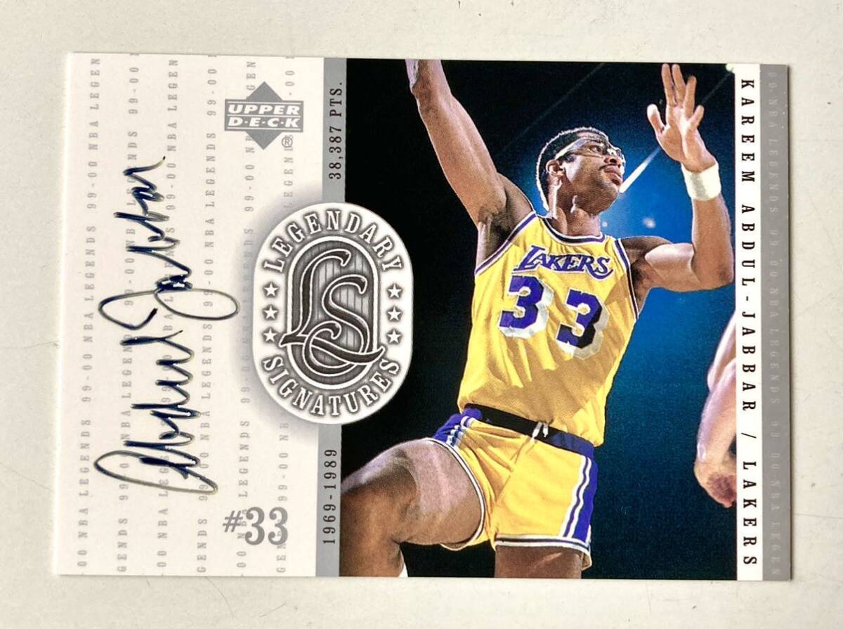 NBA 『ロサンゼルス・レイカーズ』 『カリューム・アブドゥル・ジャバー』 UDA社製 直筆サインカード拍卖