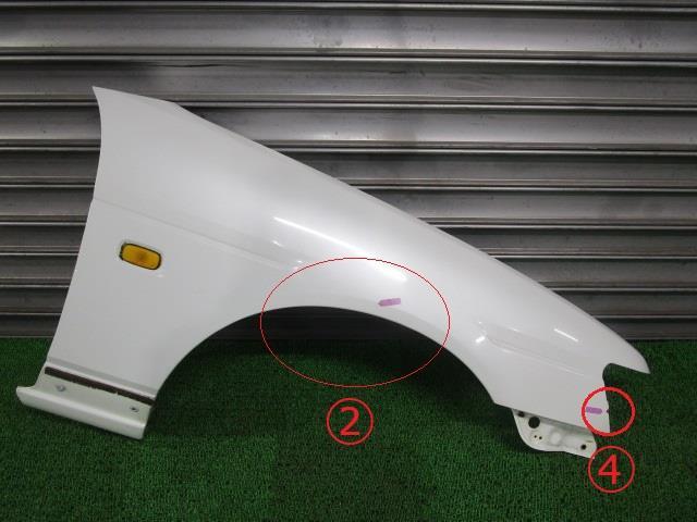 ローレル E-GC35 右フロントフェンダー 63100-5L336 QT1 ホワイトパール /41306拍卖