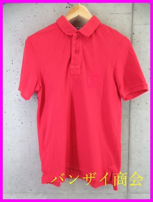 003c297◆良品です◆日本製◆Psycho Bunny サイコバニー ラビット刺繍 半袖ポロシャツ M/ラガーシャツ/ゴルフ/ジャケット/ブルゾン/メンズ拍卖