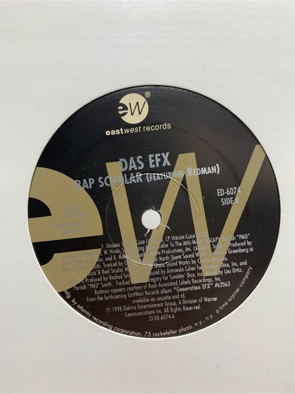 希少 プロモ盤 DAS EFX RAP SCHOLAR レコード ヴィンテージLP 6314 08拍卖