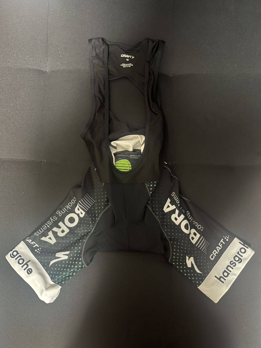 選手支給品クラフト ボーラ・ハンスグローエ サーマルビブショーツXS ルーマニア製 防寒 防風 スペシャライズド CRAFT 起毛拍卖