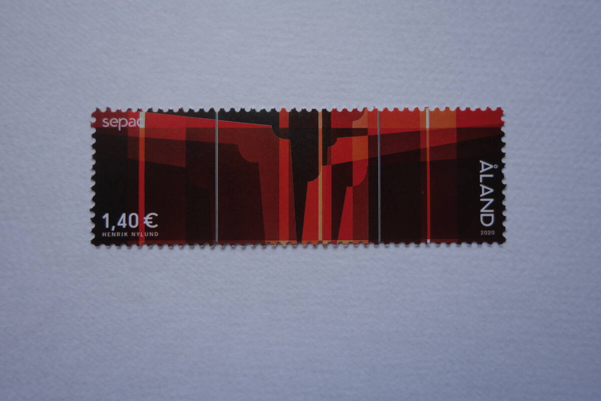 外国切手:オーランド切手 「Sepac(欧州小規模郵政連合)共通テーマ・国家コレクションの芸術」 (ヘンリク・ニールンド)1種完 未使用拍卖