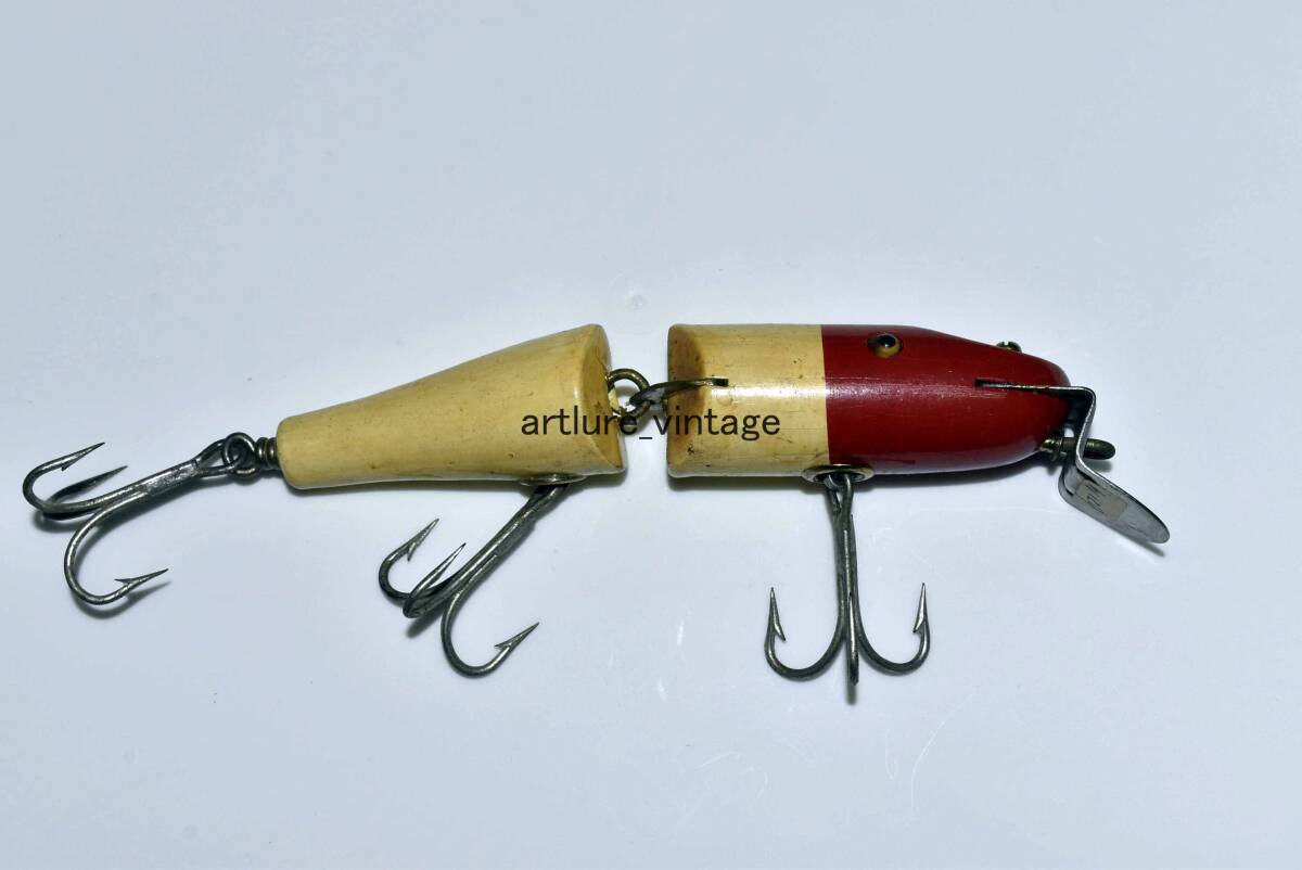 creek chub SNOOK PIKIE JOINTED VINTAGE LURE (4394-325)USA MADE #OLDLURE #ARTLURE_VINTAGE #ヴィンテージルアー拍卖