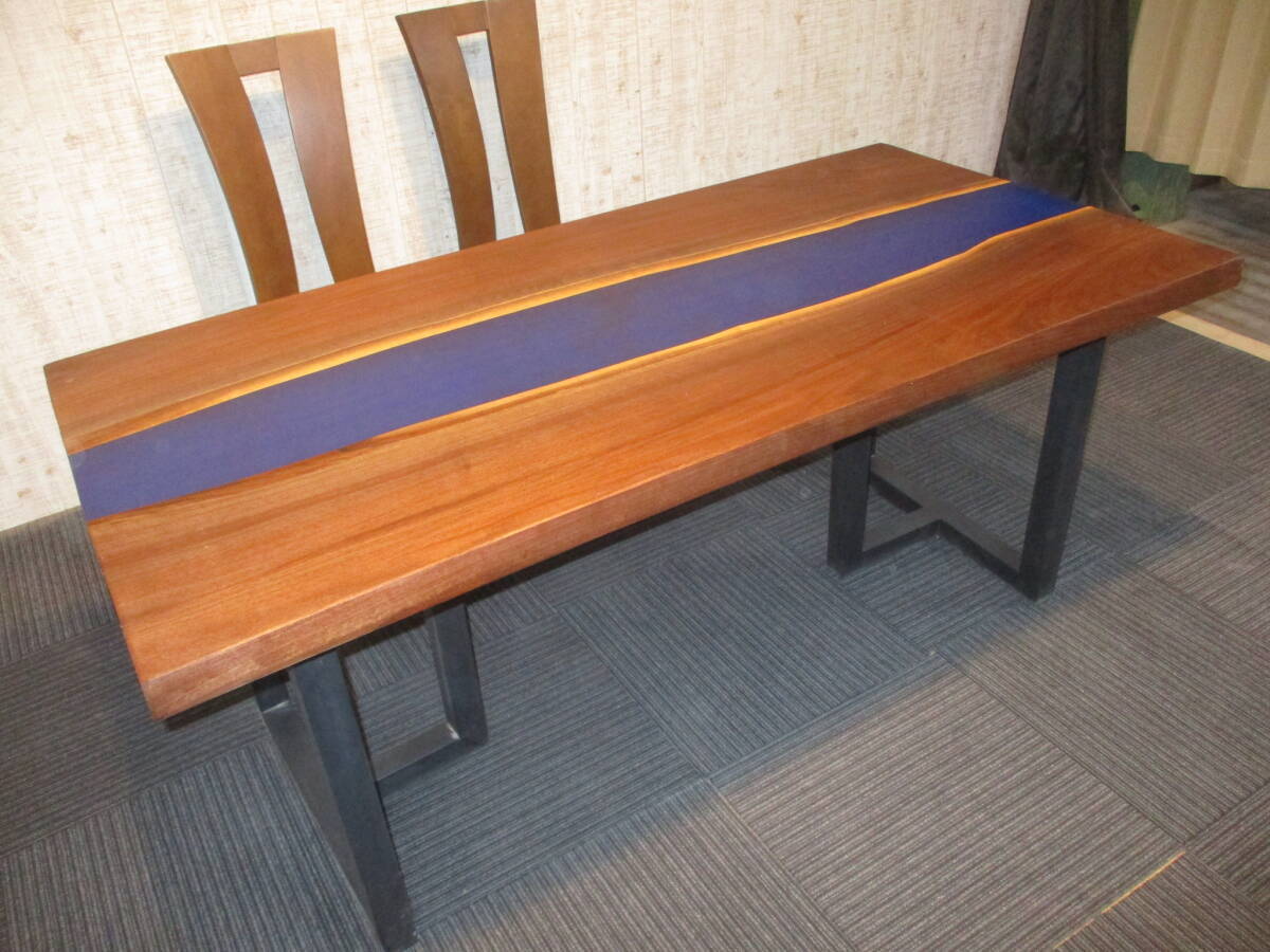 #1156■ ウォールナット レジン 一枚板 無垢 テーブル 板 ローテーブル ダイニングテーブル 座卓 天板 デスク拍卖