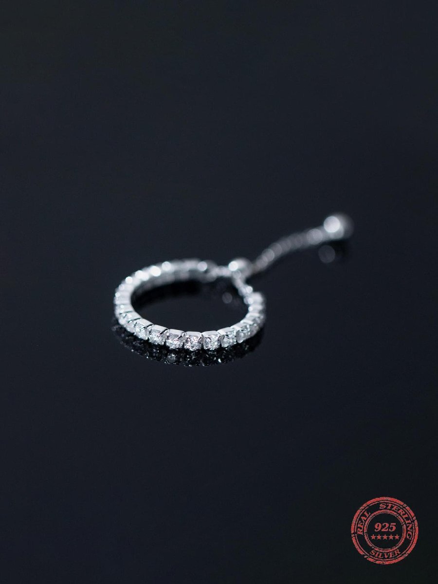 リング レディース シングル 絶妙なキュービックジルコニアとボール装飾スターリングシルバーリング女性用ギフト用拍卖