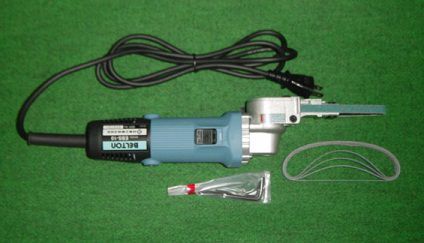日東工器 EBS-10 電動ベルトン10型 ベルト幅10mm 軽研磨用 AC100V 新品 ベルトサンダ EBS10拍卖