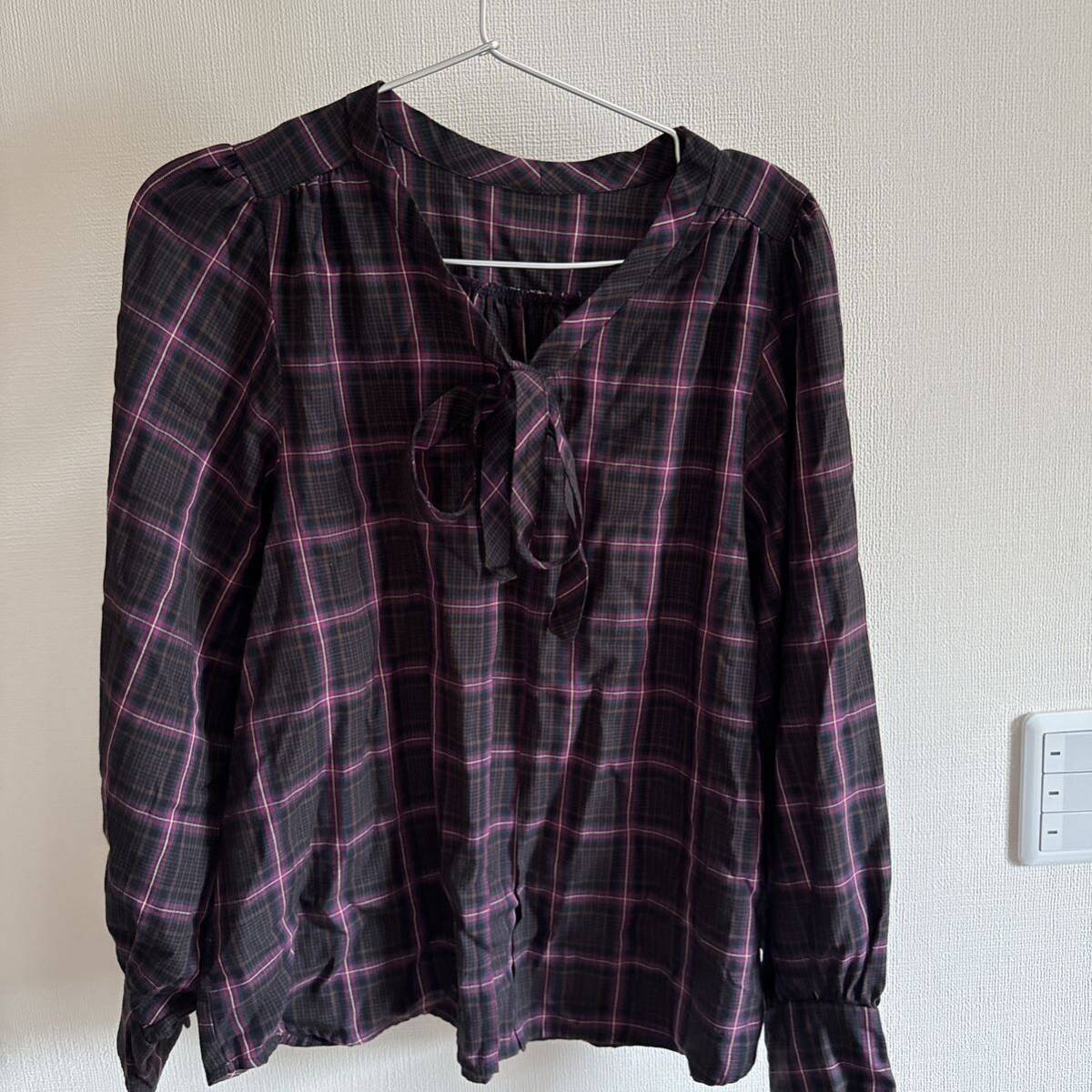 couture brooch 長袖 カットソー チェック柄拍卖