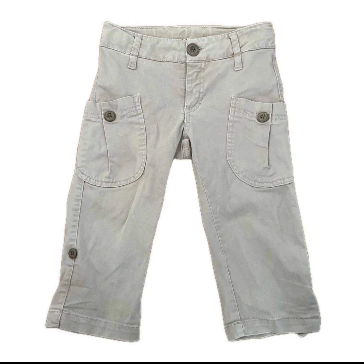 ザラ ZARA クロップドパンツ 110cm 2way ロールアップ パンツ 女の子拍卖