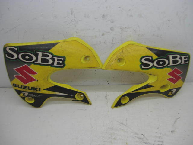 カワサキ KX65 KX65A シュラウド左右 サイドカウル 割れ有り キズ・汚れ多 刻印 KX65 イエロー拍卖