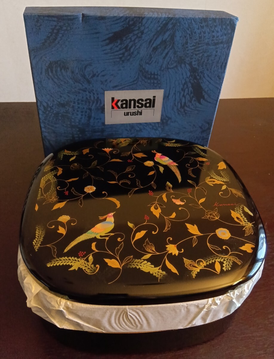 二段重箱 山中漆器 未使用拍卖