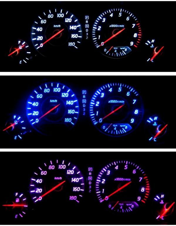 ER34/HR34スカイライン☆メーターLED照明1台分セット! ホワイト拍卖