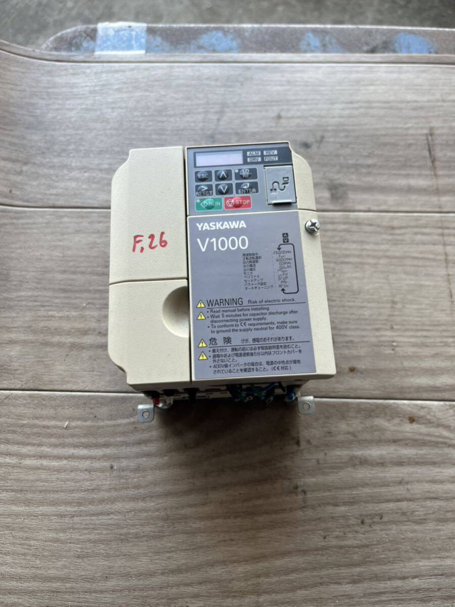 F26 YASKAWA CIMR-VA2A0008BAA 2.2KW 動作確認済み拍卖