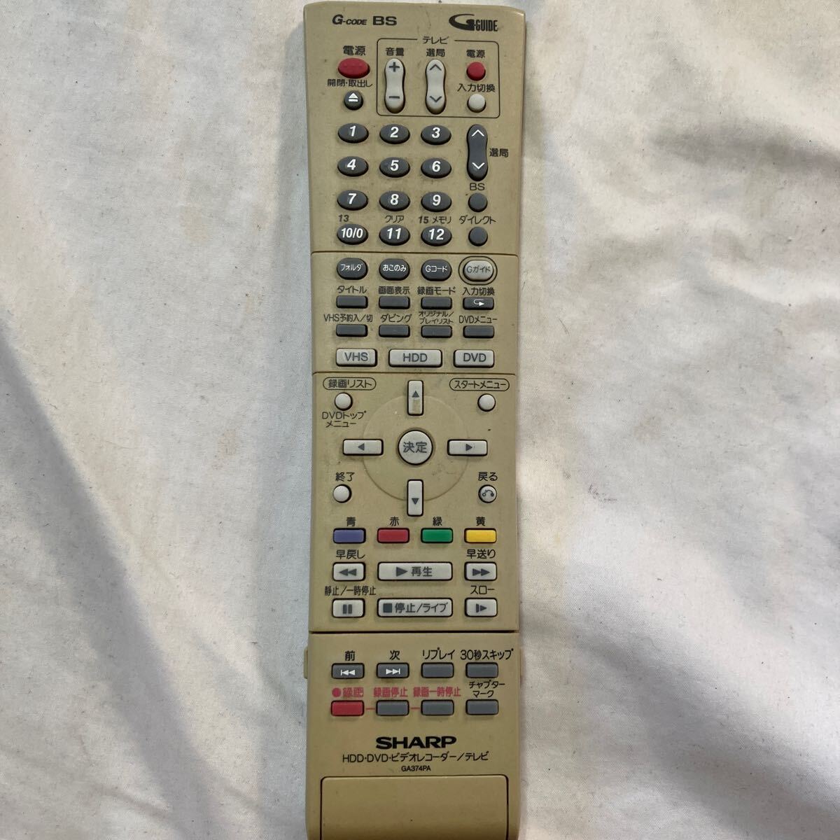SHARP ga374pa リモコン拍卖