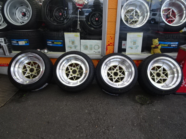 スターシャーク(ゴールド)9J-14 10J-14 トーヨープロクセス 195/45R14 旧車 新品拍卖