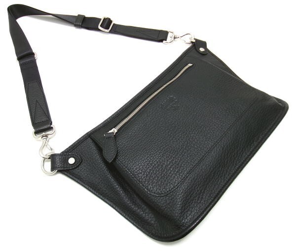新品★ジ・ウォームスクラフツ マニュファクチャー★THE WARMTHCRAFTS-MANUFACTURE★ショルダーバッグ ヒップバッグ ボディバッグ★黒 馬革拍卖
