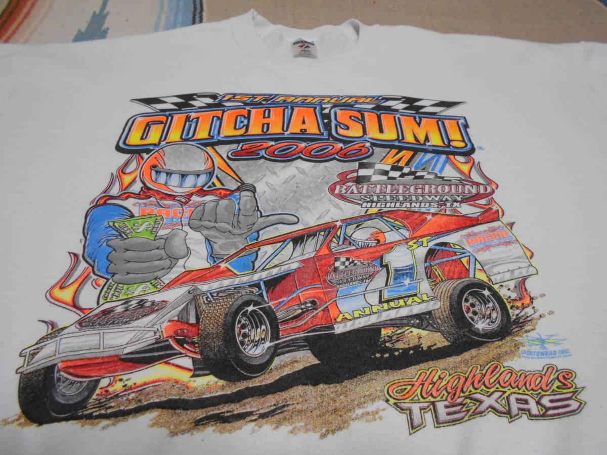 2006年製 GITCHA SUM! BATTLEGROUND SPEEDWAY HIGHLANDS TEXAS ダートトラッカー ラリー レース チャンピオン HOTROD SPRINT RACE DIRT拍卖