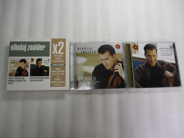 2CD Violin Concertos Beethoven Mendelssohn Bravo Virtuoso and Romantic Encores for Violin/Nikolaj Znaider/ ニコライ・ズナイダー 拍卖